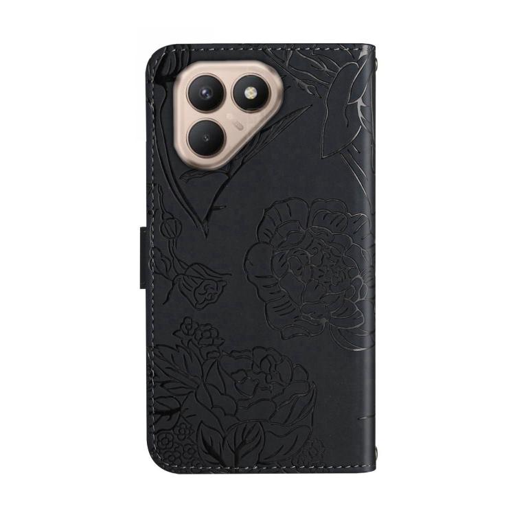 For Tecno Pova 7 4G Skin Feel Butterfly Embossed Flip Leather Phone Case