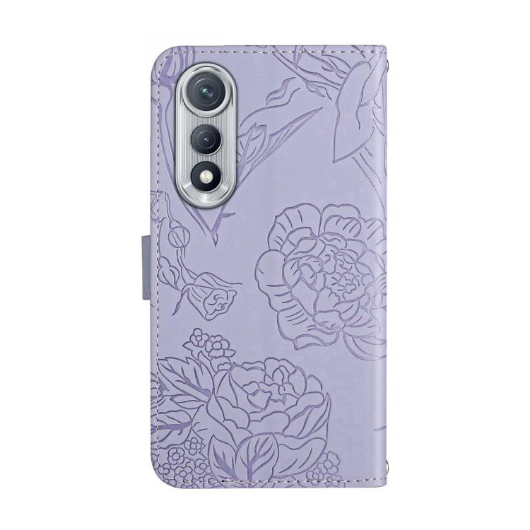 For Tecno Pova Curve 5G Skin Feel Butterfly Embossed Flip Leather Phone Case