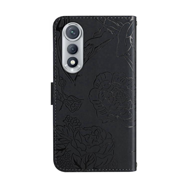 For Tecno Pova Curve 5G Skin Feel Butterfly Embossed Flip Leather Phone Case