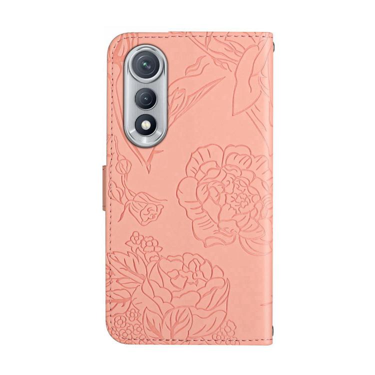 For Tecno Pova Curve 5G Skin Feel Butterfly Embossed Flip Leather Phone Case