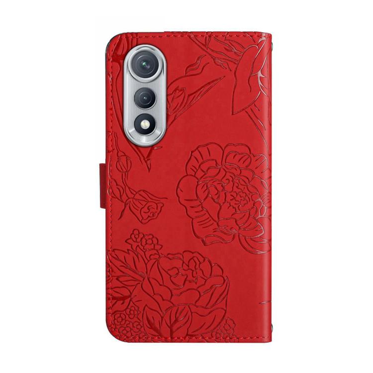 For Tecno Pova Curve 5G Skin Feel Butterfly Embossed Flip Leather Phone Case