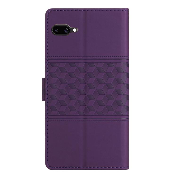 For Google Pixel 9a Diamond Embossed Skin Feel Leather Phone Case