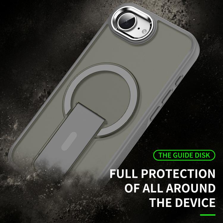 For iPhone 17e / 16e Acrylic Hybrid TPU MagSafe Holder Phone Case