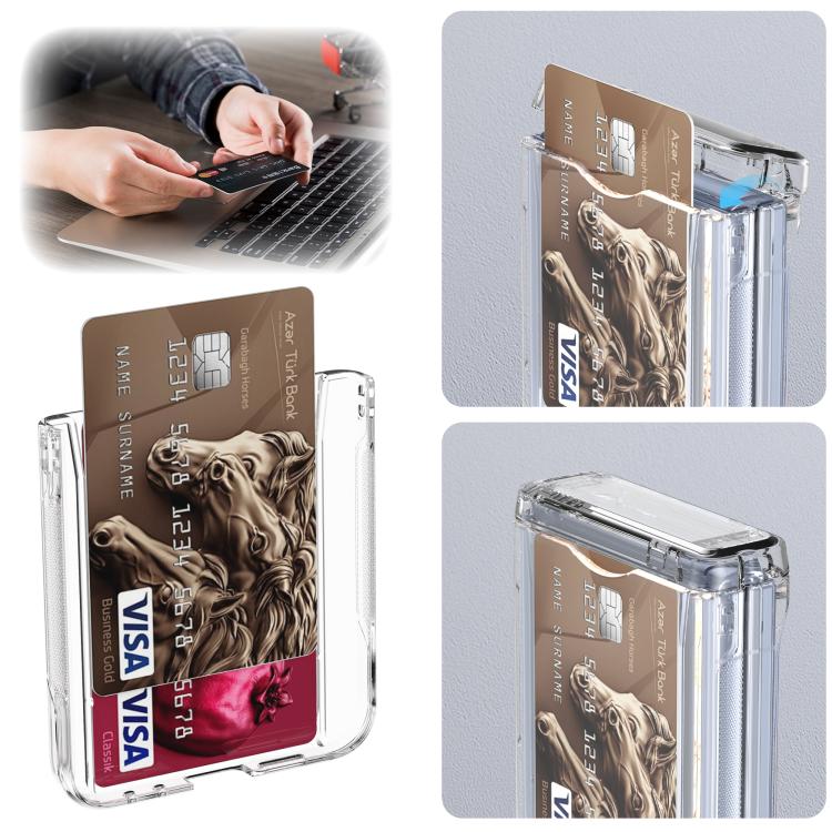 For Samsung Galaxy Z Flip6 5G Spring Rubber Chain Card Slot PC Folding Phone Case with Stand