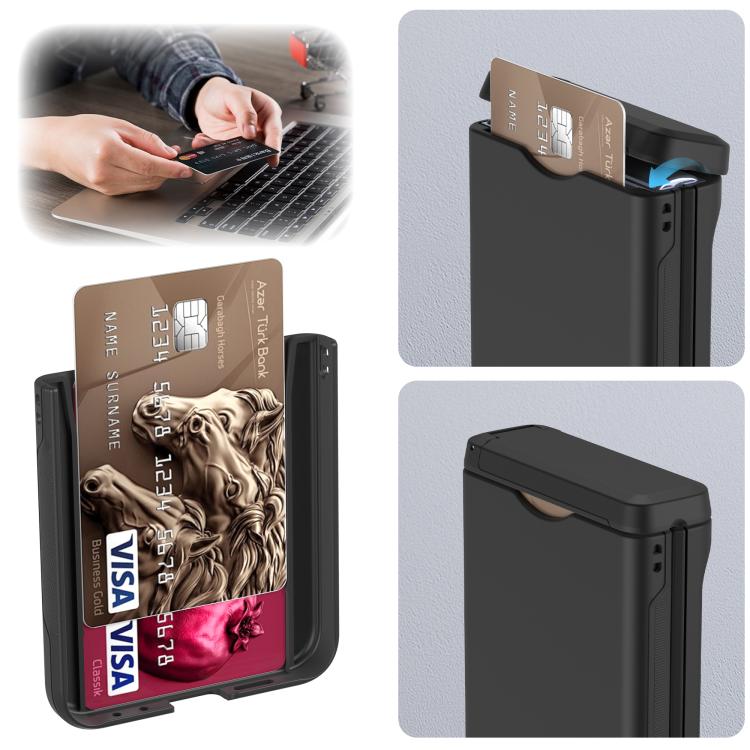 For Samsung Galaxy Z Flip6 5G Spring Rubber Chain Card Slot PC Folding Phone Case with Stand