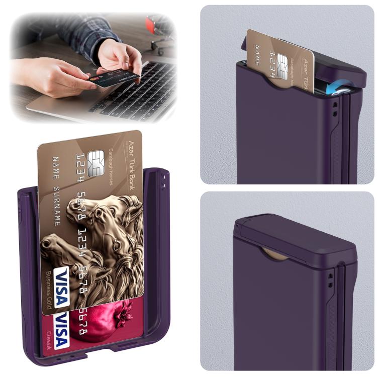 For Samsung Galaxy Z Flip6 5G Spring Rubber Chain Card Slot PC Folding Phone Case with Stand