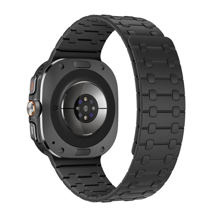 For Samsung Galaxy Watch Ultra 47mm / Ultra 2025 AP Dual Color Magnetic Silicone Watch Band