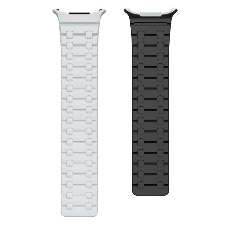 For Samsung Galaxy Watch Ultra 47mm / Ultra 2025 AP Dual Color Magnetic Silicone Watch Band