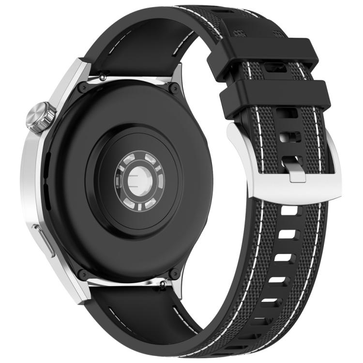22mm Hybrid Nylon Braid Silicone Watch Band