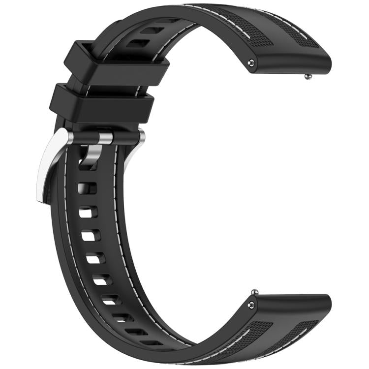 22mm Hybrid Nylon Braid Silicone Watch Band