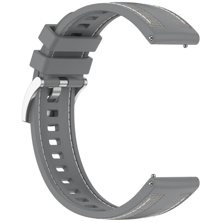22mm Hybrid Nylon Braid Silicone Watch Band