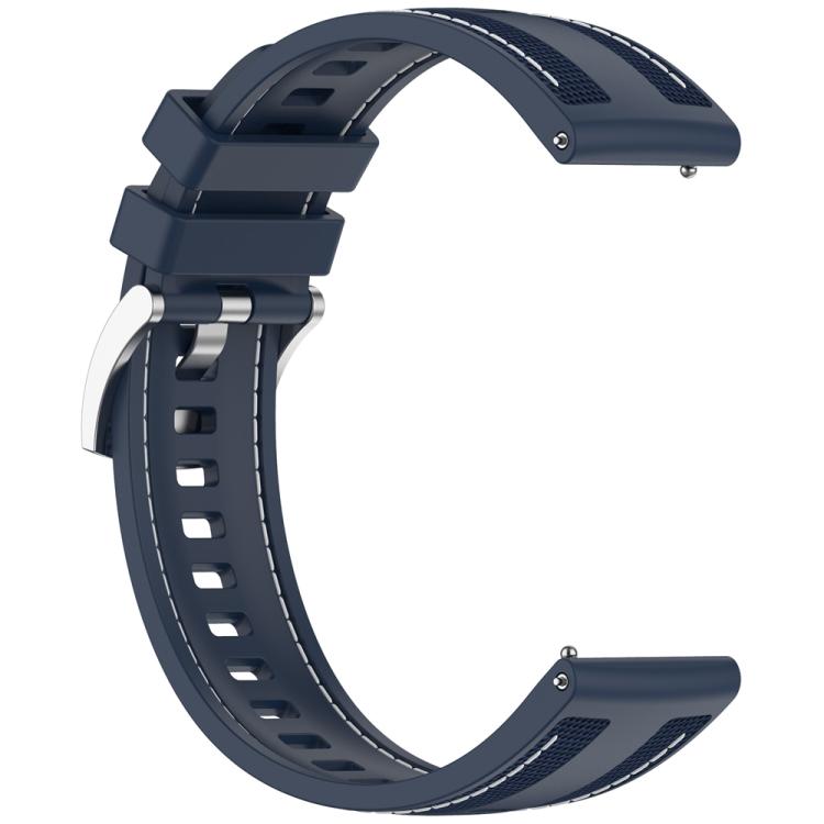 22mm Hybrid Nylon Braid Silicone Watch Band