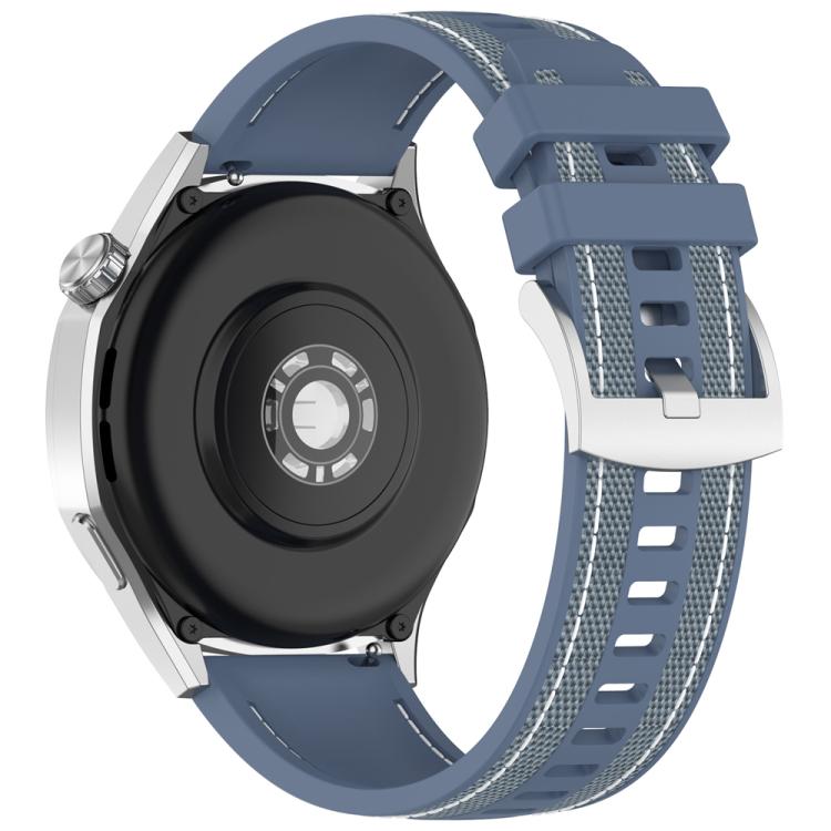 22mm Hybrid Nylon Braid Silicone Watch Band