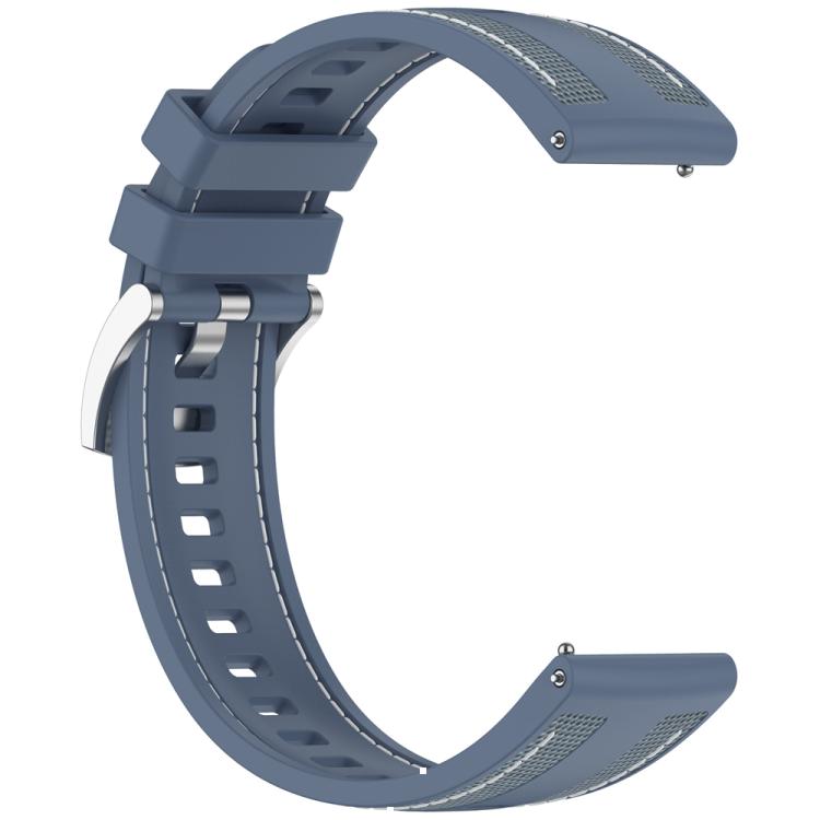 22mm Hybrid Nylon Braid Silicone Watch Band