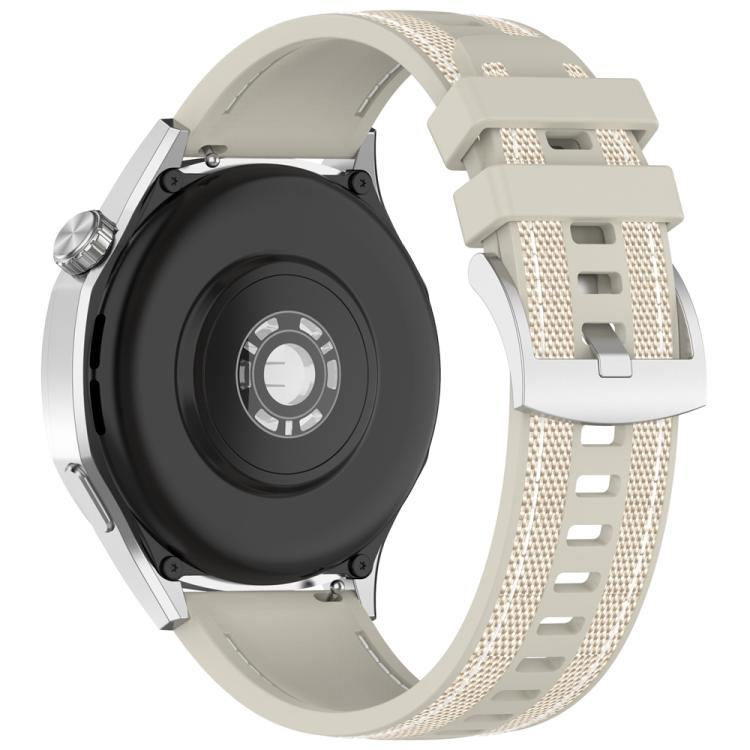 22mm Hybrid Nylon Braid Silicone Watch Band