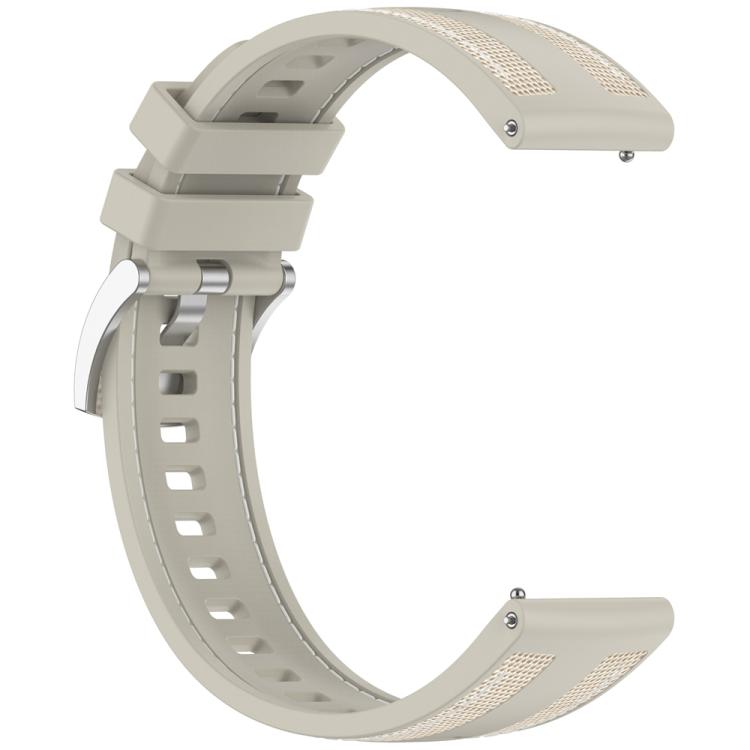22mm Hybrid Nylon Braid Silicone Watch Band