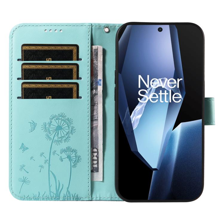 For OnePlus 13R 5G Global Dandelion Embossed Pattern Flip Leather Phone Case