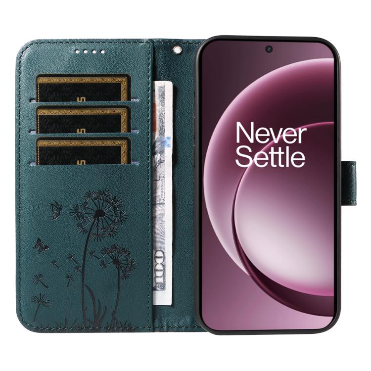 For OnePlus 15 Dandelion Embossed Pattern Flip Leather Phone Case