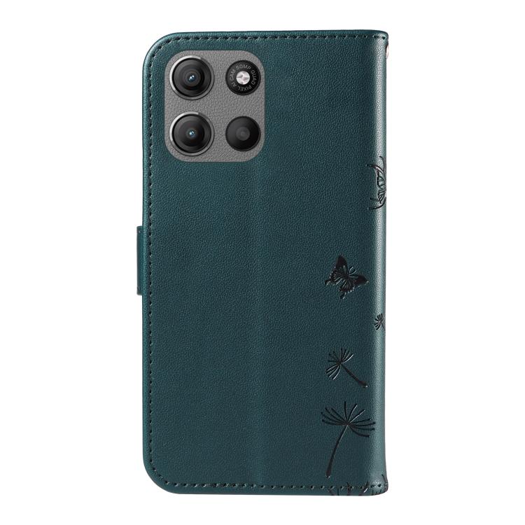For Motorola Moto G15 Dandelion Embossed Pattern Flip Leather Phone Case