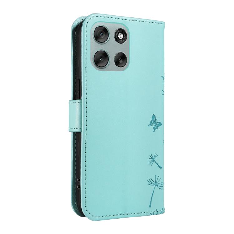 For Motorola Moto G56 5G Dandelion Embossed Pattern Flip Leather Phone Case