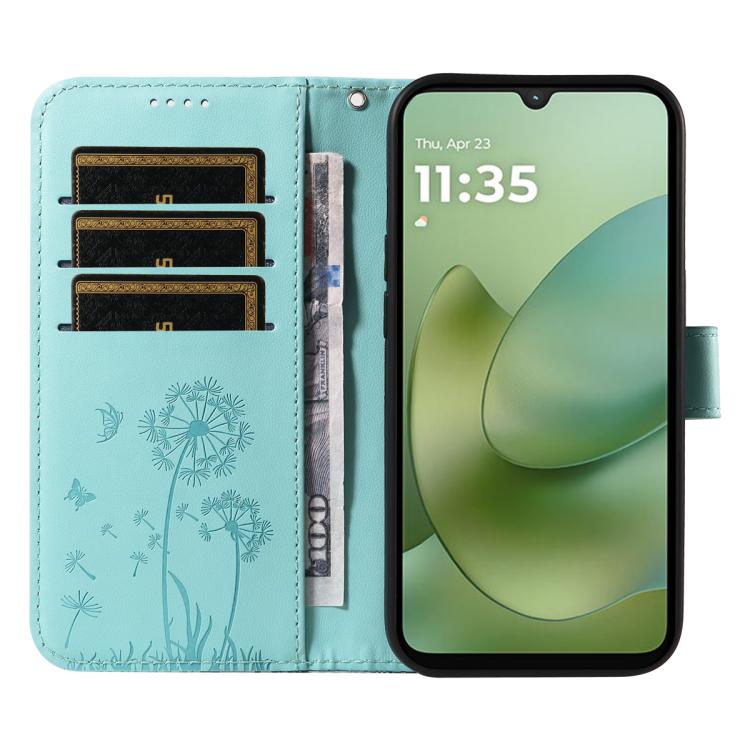 For Motorola Moto G06 4G Dandelion Embossed Pattern Flip Leather Phone Case
