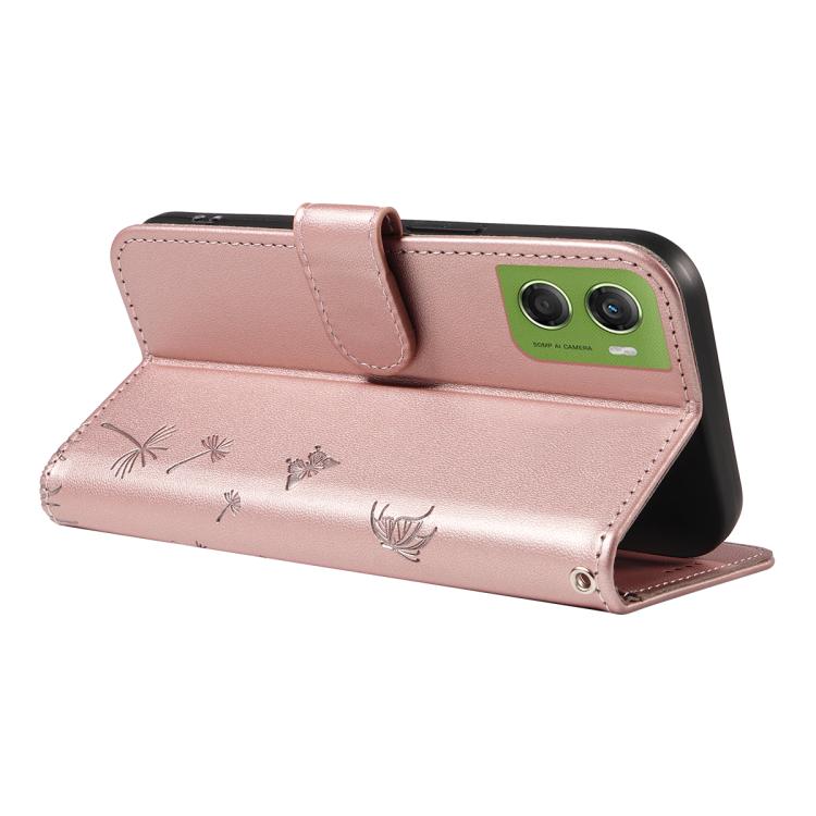 For Motorola Moto G06 4G Dandelion Embossed Pattern Flip Leather Phone Case