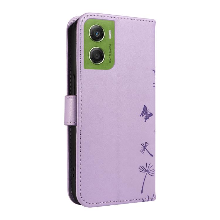 For Motorola Moto G06 4G Dandelion Embossed Pattern Flip Leather Phone Case