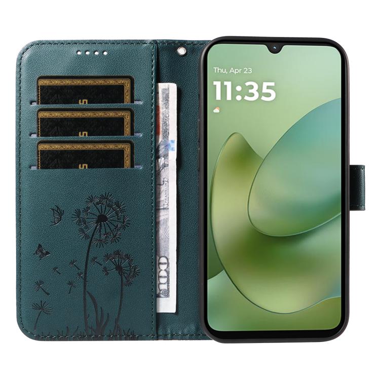 For Motorola Moto G06 4G Dandelion Embossed Pattern Flip Leather Phone Case