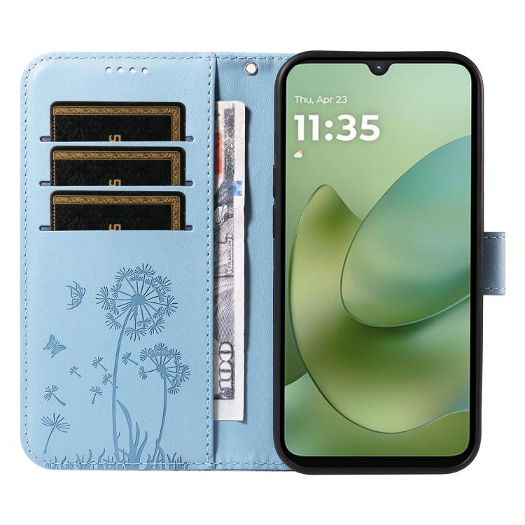 For Motorola Moto G06 4G Dandelion Embossed Pattern Flip Leather Phone Case