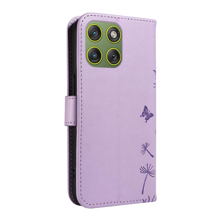 For Motorola Edge 70 5G Dandelion Embossed Pattern Flip Leather Phone Case