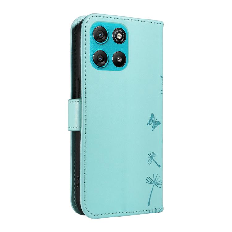 For Motorola Moto G67 Power 5G Dandelion Embossed Pattern Flip Leather Phone Case