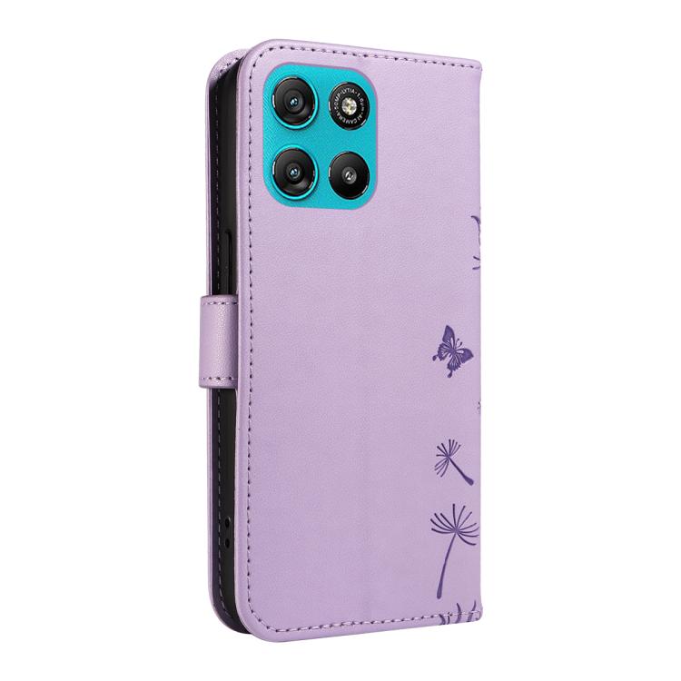 For Motorola Moto G67 Power 5G Dandelion Embossed Pattern Flip Leather Phone Case