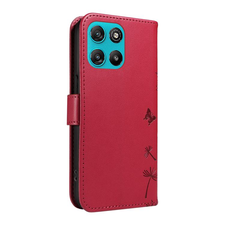 For Motorola Moto G67 Power 5G Dandelion Embossed Pattern Flip Leather Phone Case