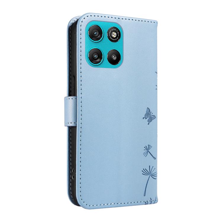 For Motorola Moto G67 Power 5G Dandelion Embossed Pattern Flip Leather Phone Case