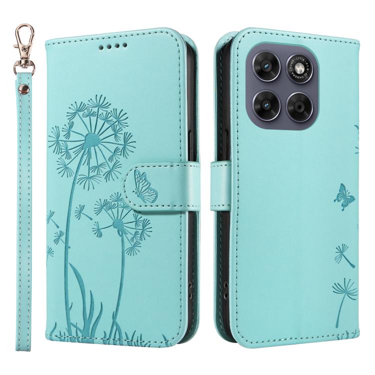 For Motorola Moto G67 5G Global Dandelion Embossed Pattern Flip Leather Phone Case