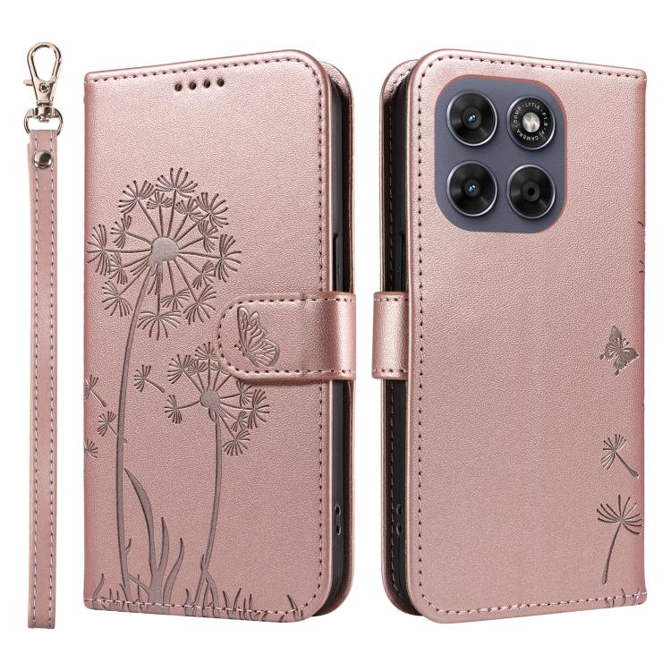 For Motorola Moto G67 5G Global Dandelion Embossed Pattern Flip Leather Phone Case
