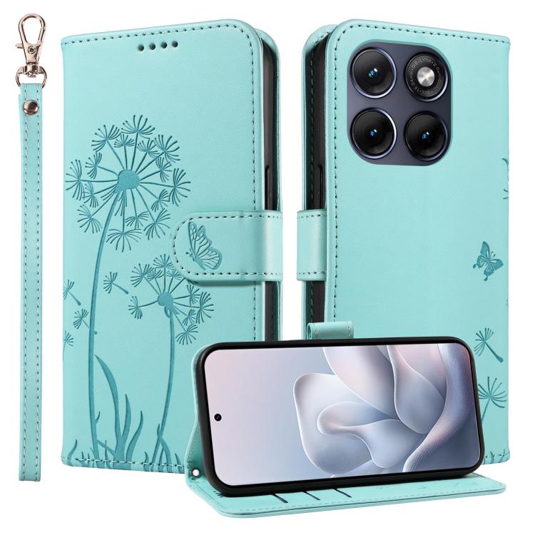 For Motorola Edge 70 Fusion 5G Dandelion Embossed Pattern Flip Leather Phone Case