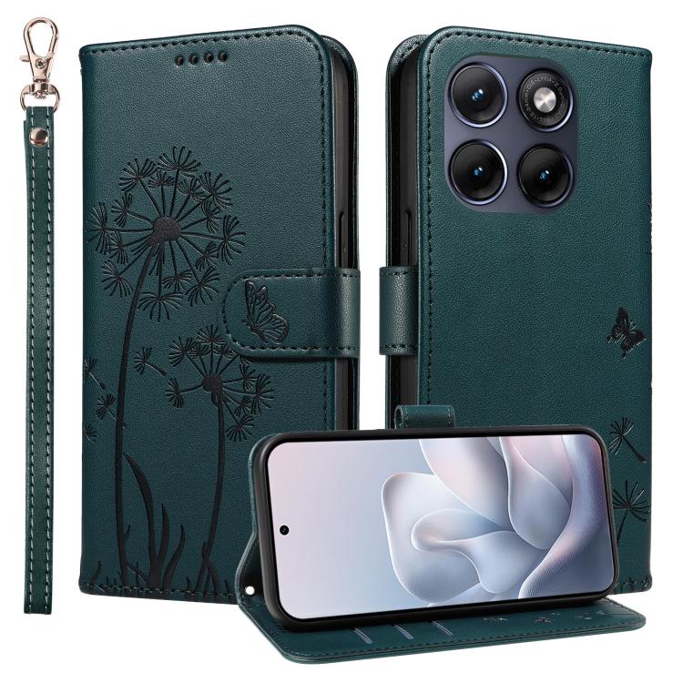For Motorola Edge 70 Fusion 5G Dandelion Embossed Pattern Flip Leather Phone Case
