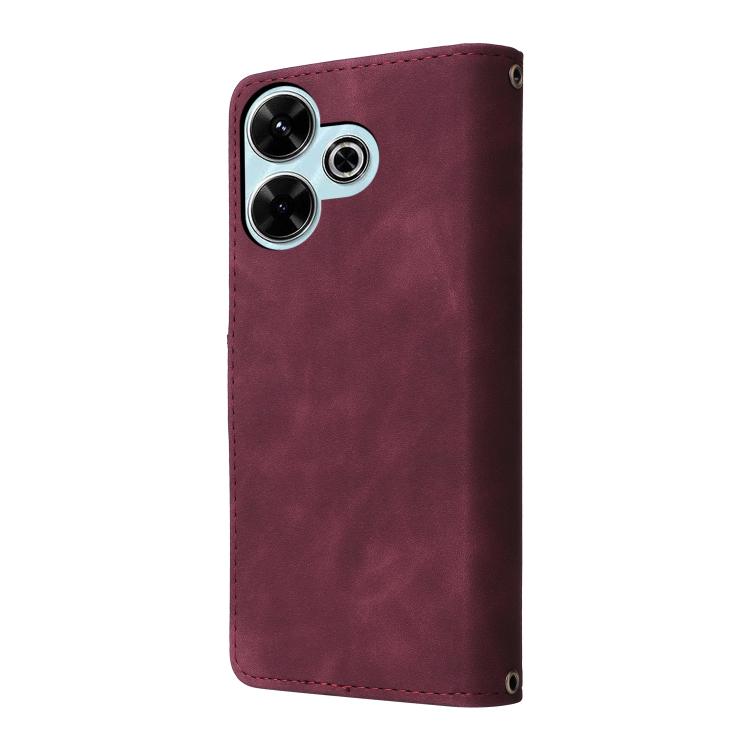 For Redmi 13 4G / 5G Multifunctional Multi-Card Wallet Phone Leather Case