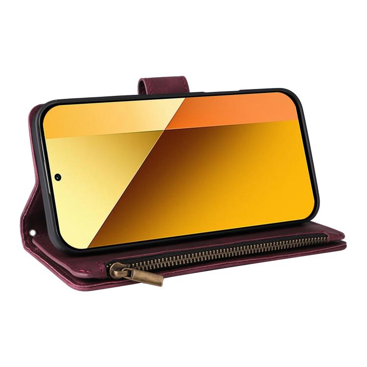 For Redmi 13 4G / 5G Multifunctional Multi-Card Wallet Phone Leather Case