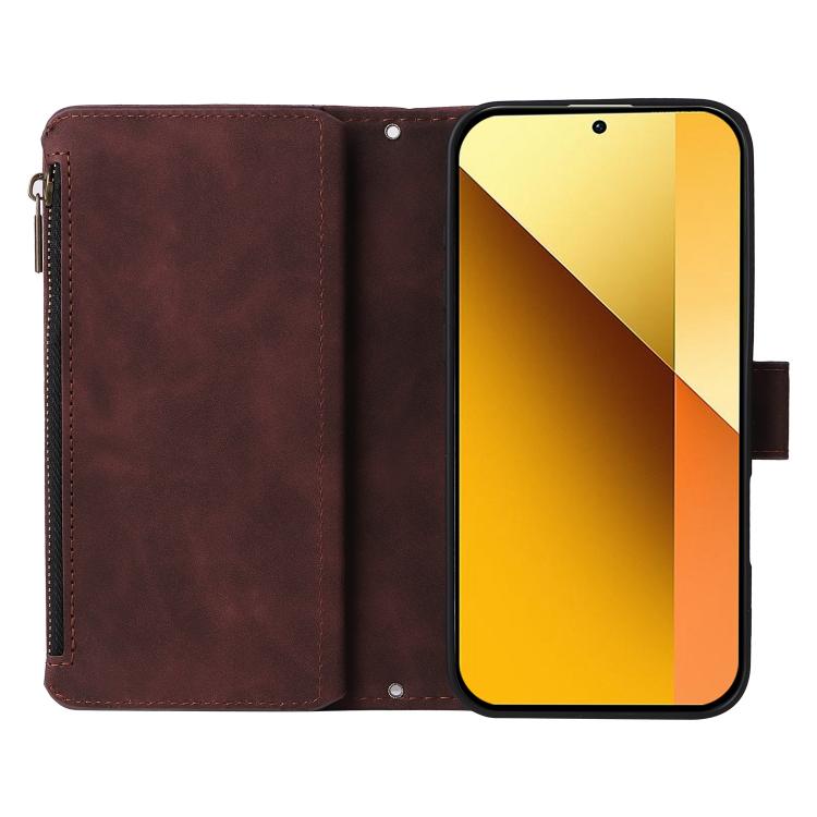For Redmi 13 4G / 5G Multifunctional Multi-Card Wallet Phone Leather Case