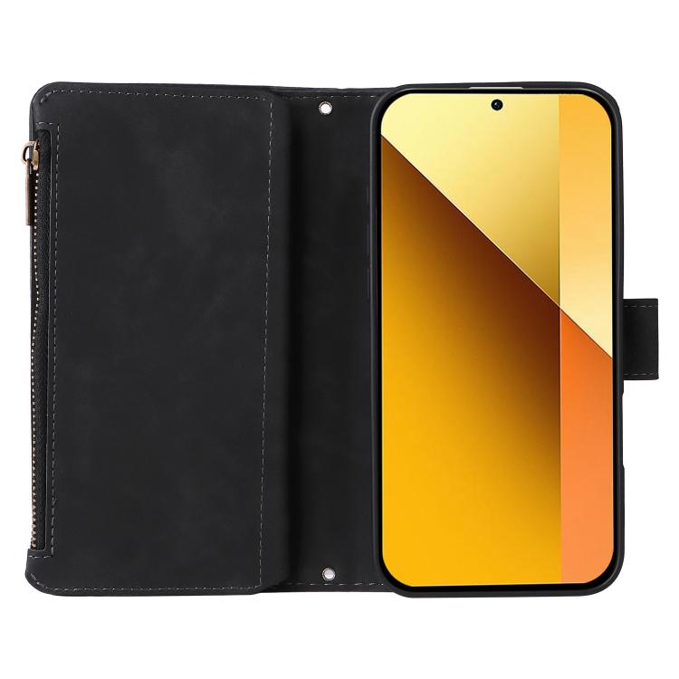 For Redmi 13 4G / 5G Multifunctional Multi-Card Wallet Phone Leather Case