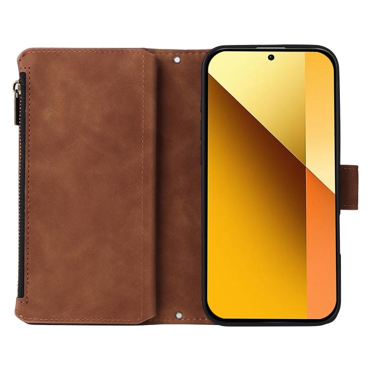 For Redmi 13 4G / 5G Multifunctional Multi-Card Wallet Phone Leather Case