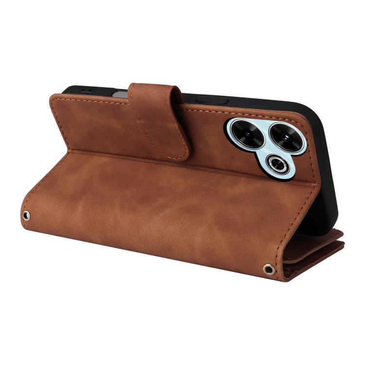 For Redmi 13 4G / 5G Multifunctional Multi-Card Wallet Phone Leather Case