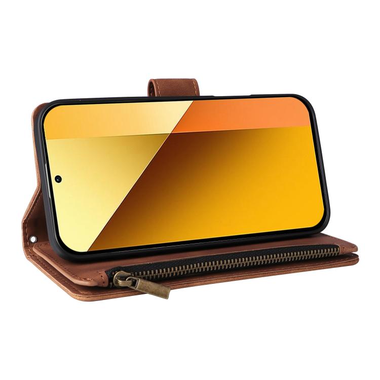For Redmi 13 4G / 5G Multifunctional Multi-Card Wallet Phone Leather Case