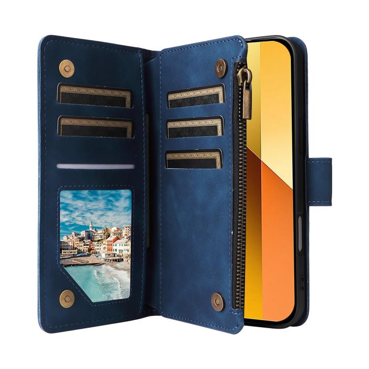 For Redmi 13 4G / 5G Multifunctional Multi-Card Wallet Phone Leather Case