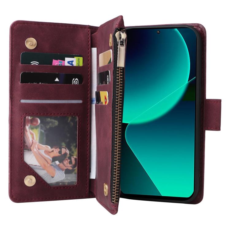 For Redmi Note 14 5G Multifunctional Multi-Card Wallet Phone Leather Case