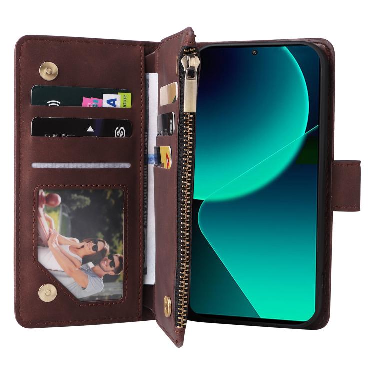For Redmi Note 14 5G Multifunctional Multi-Card Wallet Phone Leather Case