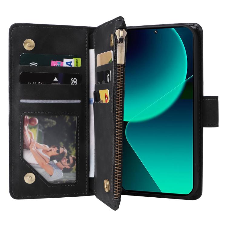 For Redmi Note 14 5G Multifunctional Multi-Card Wallet Phone Leather Case