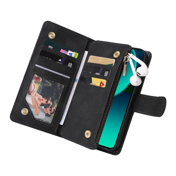 For Redmi Note 14 5G Multifunctional Multi-Card Wallet Phone Leather Case